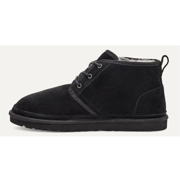 UGG Neumel Men\'s Black Suede Chukka Boots Shearling Lined Size 11 main image 6